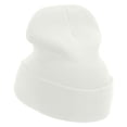 thumbnail image 2 of OH Whale Embroidered 12 inch Acrylic Blank Cuff Long Beanie - White OSFM, 2 of 5