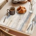 thumbnail image 3 of Beige Grey Placemats Set of 4 Abstract Mottled Art Retro Modern Painting Place Mats Indoor Wipeable Table Mats Washable Cloth Dining Table Placemats for Kitchen Holiday Party Home Decor 13x19 Inch, 3 of 9
