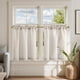 thumbnail image 1 of Cortinas Jinchan de Lino a Rayas 61x61cm Paneles en Estilo Cortina de Capa Taupe, 1 of 9