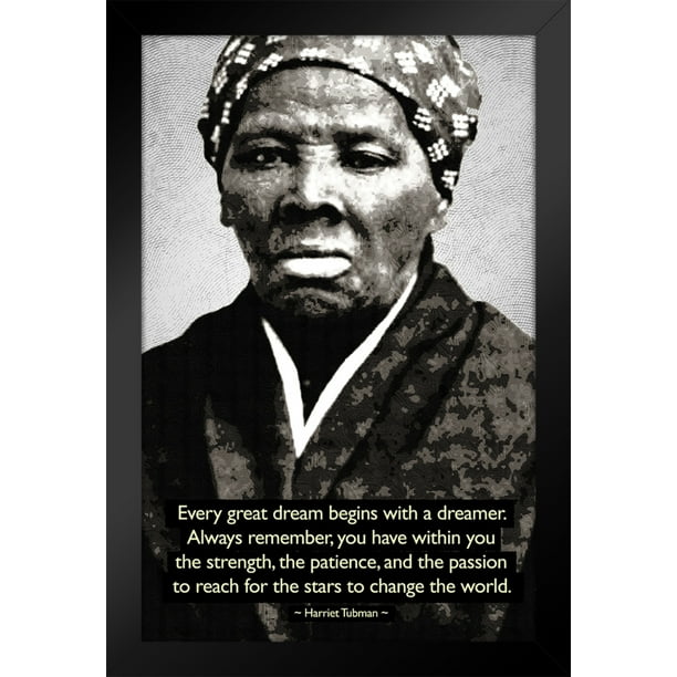 Harriet Tubman Change The World Quote Face Photo Motivational ...