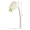 thumbnail image 2 of Nearly Natural 28in. Orchid Phalaenopsis Artificial Flower Stem (Set of 6), White, 2 of 2