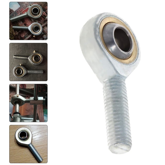 Phenofice Steel Cast Iron Galvanized Rod End Connector 1Set Shockproof for Mechanical Equipment