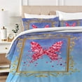 thumbnail image 2 of 2/3 Pcs Home Textiles Comforter Cover Set Butterfly Painting Bedding Cover Set with Pillowcase,Full (80"x90"), 2 of 3