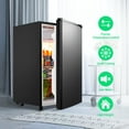 thumbnail image 3 of WANAI 3.2 cu.ft Adjustable Temp Single Door Mini Fridge, Black, 3 of 9
