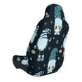 thumbnail image 2 of Wukai Gnome and Snowflakes Full Set Car Seat Covers with Soft Padding Universal Auto Front Seats Protector and Cushion Mat, 2 of 5