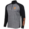 thumbnail image 2 of Men's Levelwear Heather Gray San Francisco Giants Vandal Raglan Quarter-Zip Top, 2 of 3