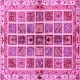 thumbnail image 1 of Ahgly Company Indoor Square Abstract Pink Modern Area Rugs, 6' Square, 1 of 4