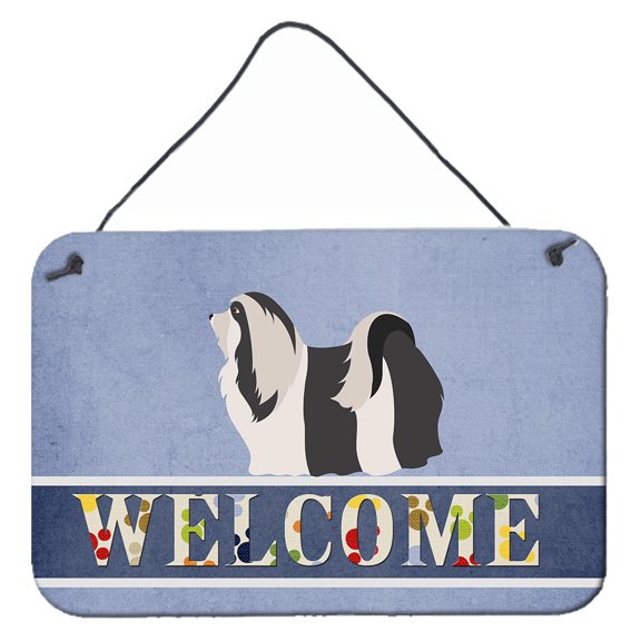 Carolines Treasures BB8314DS812 Havanese Welcome Wall or Door Hanging Prints  8x12 multicolor
