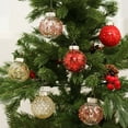 thumbnail image 3 of HIABIO Small Xmas Balls Ornaments Pink Silver Painted Christmas Tree Balls Home-Decor, 3 of 7