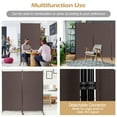 thumbnail image 6 of Costway 3-Panel Room Divider Folding Privacy Partition Screen for Office Room Brown, 6 of 11