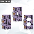 thumbnail image 7 of Yayeee Blank Wall Plate Cover 1-Gang 4.5"x2.7" Home Unused Decorative Outlet, Halloween Cats, 7 of 7