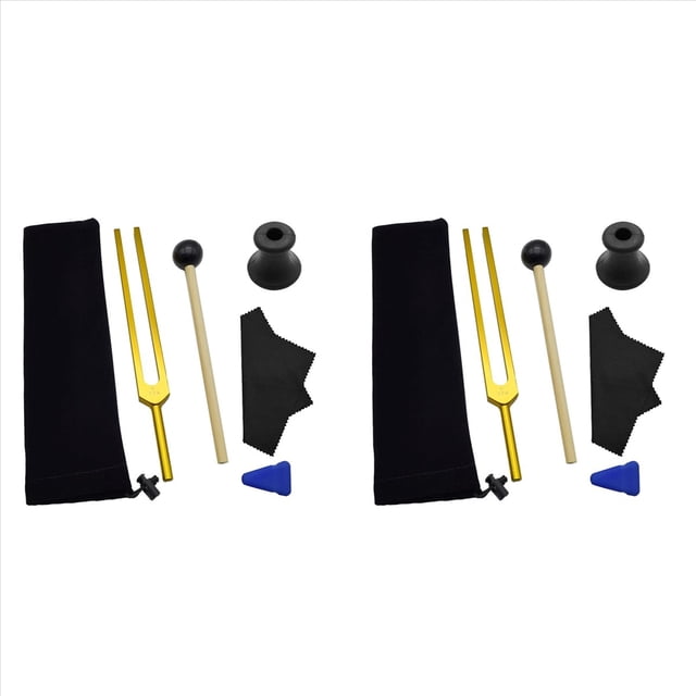 2X Juego de Diapasón F 174 HZ, Diapasón para Curar Chakras, Terapia de Sonido, Mantener el Cuerpo, la Mente y el Espíritu en Armonía
