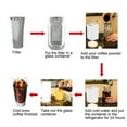 thumbnail image 4 of Washranp 32/64oz Cold Brew Coffee Filter,Wide Mouth Mason Jar Food Grade 304 Stainless Steel Ultra Fine Mesh Iced Coffee Strainer with Seal Ring, 4 of 5