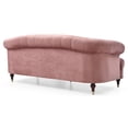 thumbnail image 4 of Passion Furniture Pink Velvet 3-Seater Sofa With Nailheads Trim PF-G0654A-S, 4 of 5