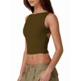 thumbnail image 2 of Women Summer Backless Tank Tops Spring Casual Basic Cute 2026 Sleeveless Shirt Vacation Outfit, 2 of 7
