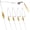 Golden,2oz-5PCS, variant on 5 Pack Bottom Bouncer for Walleye Rigs, 1OZ-3OZ Trolling Weights Fishing Weight Sinkers Trolling Drifting Fishing Live Bait Spinner Rigs Crankbaits Crawler Walleye Rig