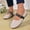 Beige, variant on YOUYEDIAN Mary Jane Shoes Women Versatile Cute Polka Dot Round Toe Slip On Flats Fashion One Lace-up Comfy Casual Low Heel Dress Shoes