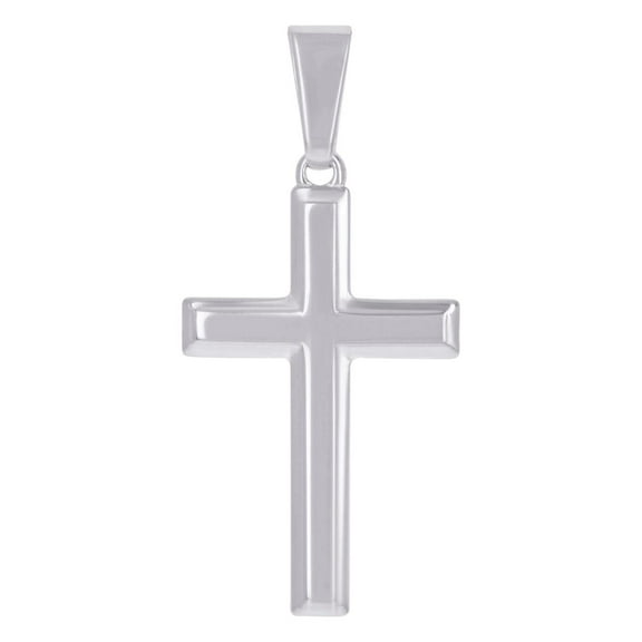 925 Sterling Silver Mens Womens Polished Finish Cross Religious Charm Pendant 42.1x19.8mm Necklace for Men