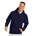thumbnail image 4 of Hanes Men's Pullover EcoSmart Hooded Sweatshirt -WD17 Fleece Hoodie With Pocket (Athletic Navy, 2XL), 4 of 5