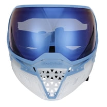 Empire EVS Paintball Goggle Mask with Dual Thermal HD Blue Mirror Lens, Clear and Blue