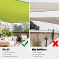 thumbnail image 5 of Yescom 2 Pack 25FT Triangle Sun Shade Sail Canopy UV Block Commercial Carpark Pool Camping Beach Outdoor Apple Green, 5 of 11