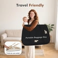 thumbnail image 7 of 3 in 1 Bassinet for Baby & Newborn,Infant Bedside Sleeper Crib W/4 Wheels,Adjustable 5 Height,Mattress,Mosquito Net,Basket,Carry Bag,White, 7 of 7