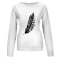 thumbnail image 6 of Azrian Sweatshirts for Womens,Plus Size Casual Pullover Hoodies Women's Long Sleeves Casual Shirts Printed Round-Neck Sweatshirt Pullover Loose Tunic Tops Winter on, 6 of 6