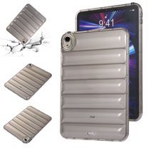 SaniMore for iPad 10th Generation 10.9" 2022 Back Case, 3D Down Jacket Fashion Design for Girls Women Drop Resistant Shockproof Heavy Duty Ptotective Case for iPad 10th Gen 10.9", Gray