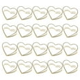 thumbnail image 1 of Miangastore Colorful Heart Metal Paper Clips Golden 20Pcs 1.2x1x0.05in, 1 of 8