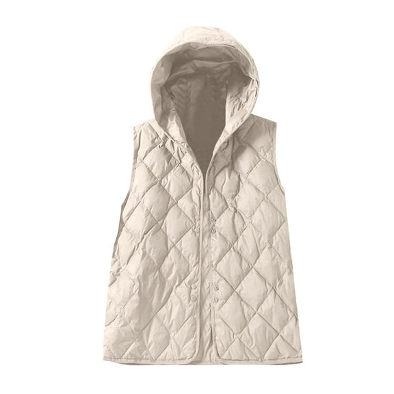 Durtebeua Women's Lightweight Softshell Vest Outerwear Lightweight Sleeveless Waistcoat High Neck Puffer Cropped Padded Jacket