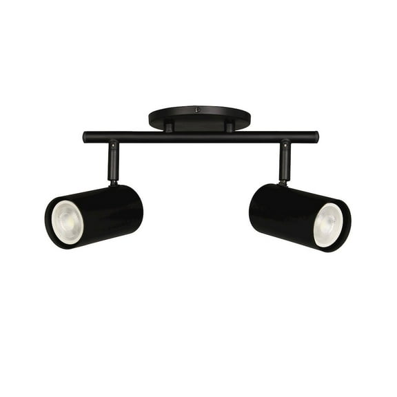 Dainolite 2 Light Track Light in Matte Black