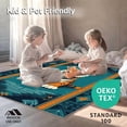 thumbnail image 4 of ODIKA 4'x6' Machine Washable Non-Slip Area Rug, Vibrant Animal Aesthetic High Traffic Rug, Blue, 30199, 4 of 7