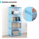 thumbnail image 1 of 4 Tiers Cube Bookcase Book Shelf Multifunctional Storage Rack for Books Shoes Toys Green Plants Decorations Bedroom Study Room Kitchen, 1 of 5