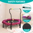 thumbnail image 4 of Skywalker Trampolines 36" Mini Trampoline for Kids & Toddlers - No-Spring Design with Adjustable Handlebar, Foldable for Easy Storage, Indoor/Outdoor Use, 4 of 8