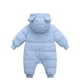 thumbnail image 4 of Body De Bebé Canastilla Onesies Para Niños Pequeños Recién Nacido Invierno Niñas Niños Ropa Cálido Orejas De Dibujos Animados Mamelucos Generales Mono Con Capucha Azul Claro Odeerbi LM103-3210, 4 of 4