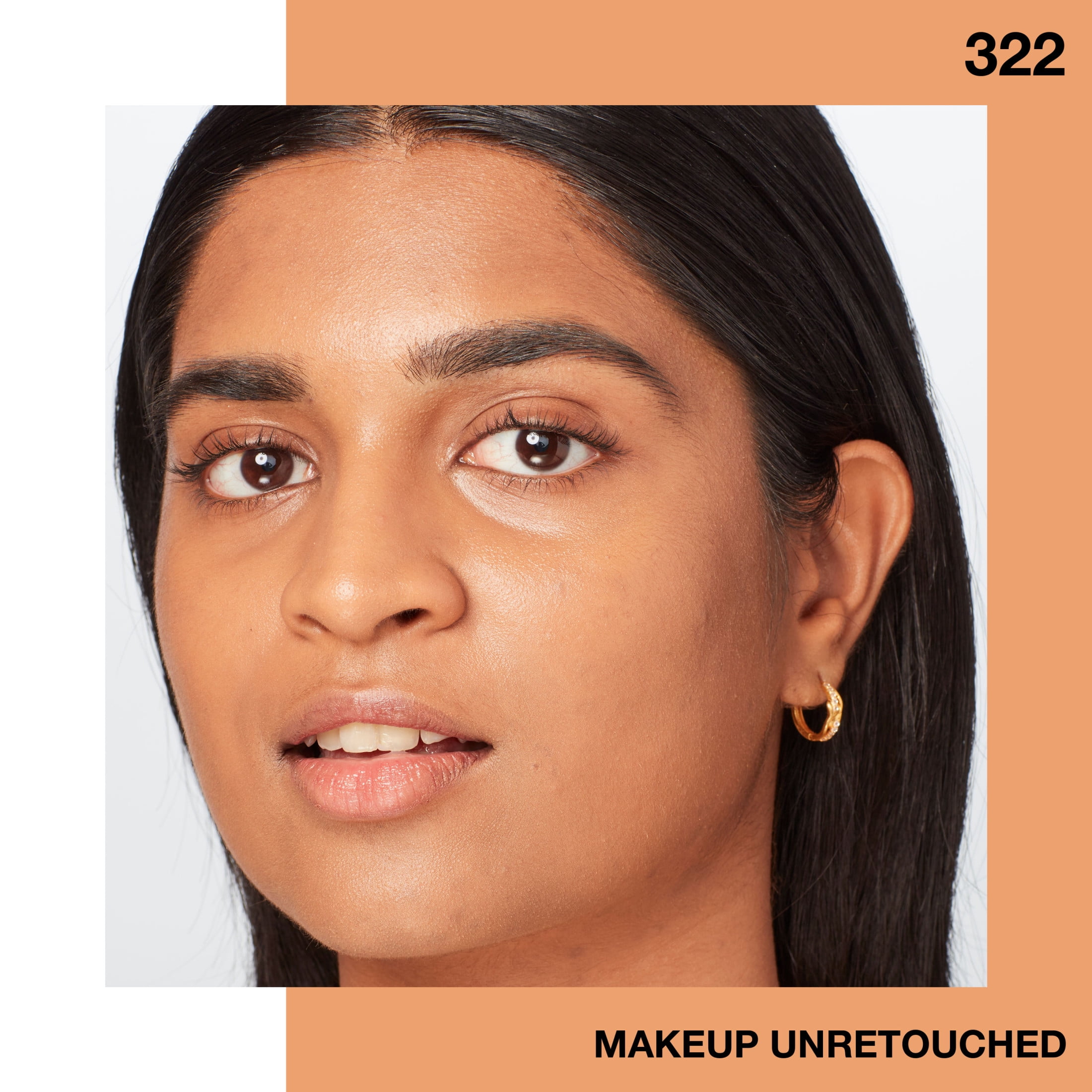 (2 pack) Maybelline Fit Me Dewy and Smooth Liquid Foundation, SPF 18, 322 Warm Honey, 1 fl oz