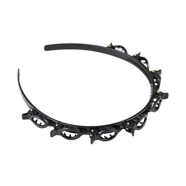 Guardurnaity Diadema de plástico para el pelo, pinza para el pelo para mujer, accesorio de peluquería para niña, joyería Accesorio para el cabello negro Guardurnaity AP000835-01