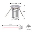 thumbnail image 5 of Mini Downlight DC12V 1W 3000K 9 Pack Silver , Used for Indoor Wardrobe Lighting, Cabinet Lighting, Artwork Light, 5 of 5
