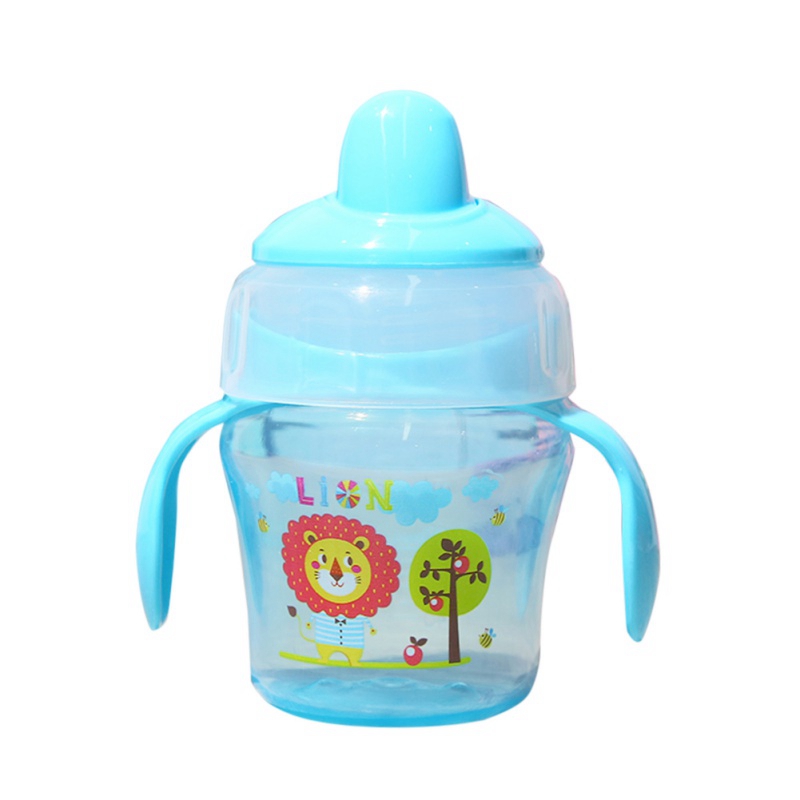 600ml Baby Drinking Water Straw Handle Feeding Bottle Baby Bottle