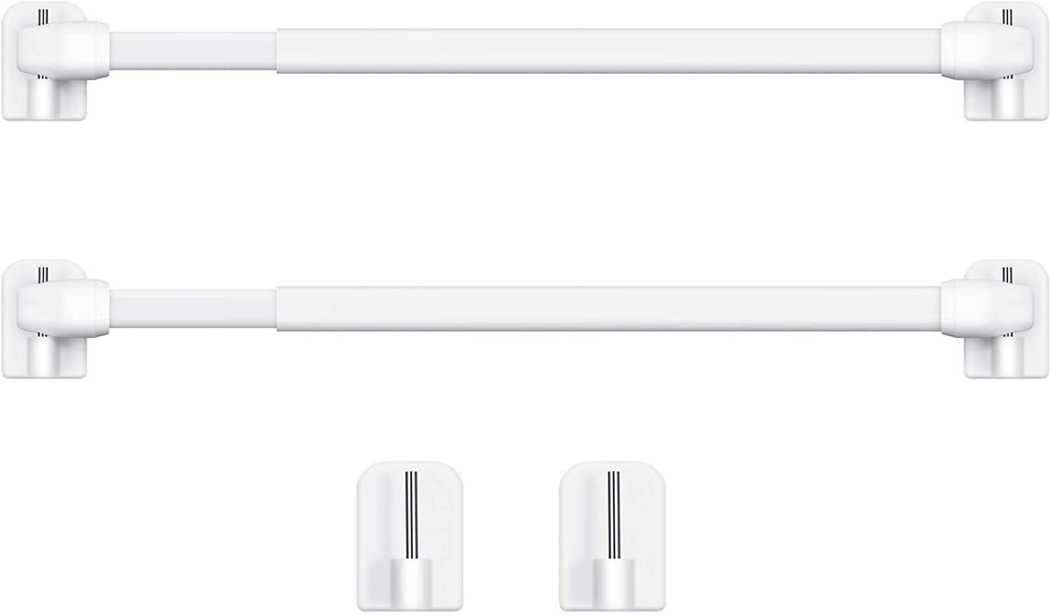 Adjustable Plastic Curtain Rod Extendable Curtain Rods for Window