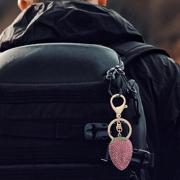 Hemoton  Purse Charms for Handbags Strawberry Decor Accessories Keychain