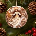 thumbnail image 4 of CSEONE Christmas Tree Decorations, Vintage Plastic Paper-Cut Hanging Decor for Holiday Wreath Mantel, Brown White Classic Pairs European Style Festive Home Decor, Gray, 4 of 9