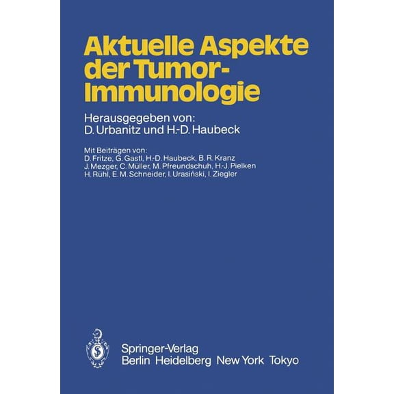 Aktuelle Aspekte Der Tumor-Immunologie, (Paperback)