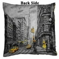 thumbnail image 2 of PKQWTM Street New York Man Woman Yellow Taxi American City Reversible Mermaid Cushion Cover Home Decor Sequin Pillow Case Size 18x18 inches, 2 of 2