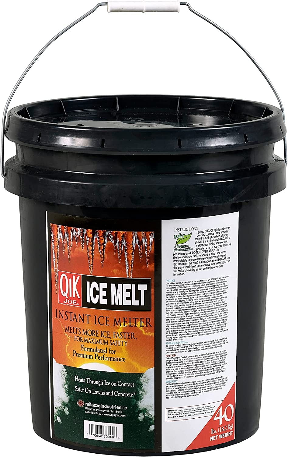 Qik Joe Instant Snow and Ice Melt for Sidewalks, Driveways, Steps, and