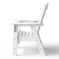 thumbnail image 4 of WestinTrends Dylan Outdoor Dining Chair – All-Weather Poly Lumber Adirondack Patio Chair, High Back, 330 lb Capacity, White, 4 of 14