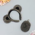 thumbnail image 5 of Yvsxxv 1Set Gray Bear Ear Tail Plush Headband Party Accessories, 5 of 7