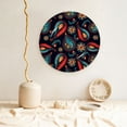 thumbnail image 5 of Balery Paisley1 Print Bone China Decorative Plate Ceramic Dinner Plates Art Crafts with Display Stand-7in, 5 of 6