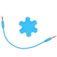 thumbnail image 4 of Shisuyan Hexangular Headphone Jack Splitter 5 Way 6 Port Female Audio Connector Adapter for Phone Music Player PC, 4 of 9