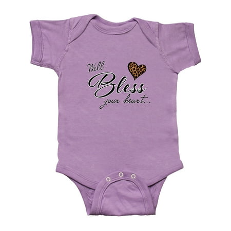 

Inktastic Well Bless your Heart with Leopard Print Gift Baby Boy or Baby Girl Bodysuit